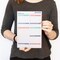 bloom daily planners Planning Pad, 6" x 9", Double Sided Planning Pad, Teal